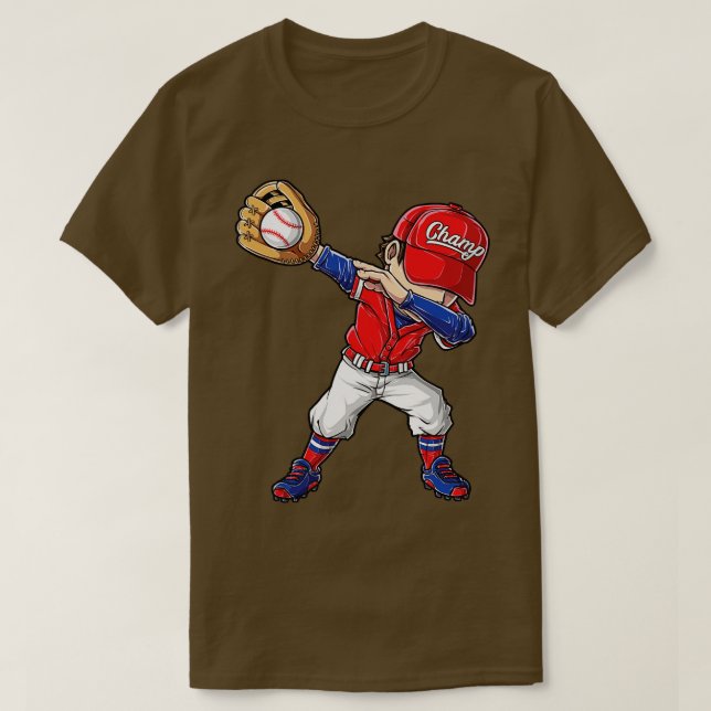 Camiseta El béisbol Dabbing Funny Dab Dance es regalo de Ch (Diseño del anverso)