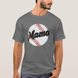 Camiseta El béisbol de la mamá aburre el día de la madre de