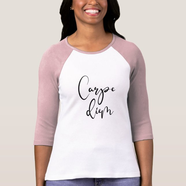 Camiseta El béisbol de las mujeres de Carpe Diem (Anverso)