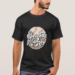 Camiseta El béisbol de madres leopardo y madres de familia