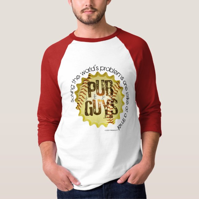 Camiseta El béisbol del amor de PubGuys (Anverso)