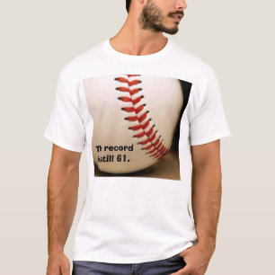 Camiseta el béisbol, el expediente sigue siendo 61.