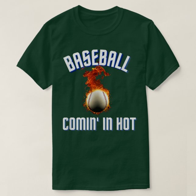 Camiseta El béisbol en caliente (Diseño del anverso)