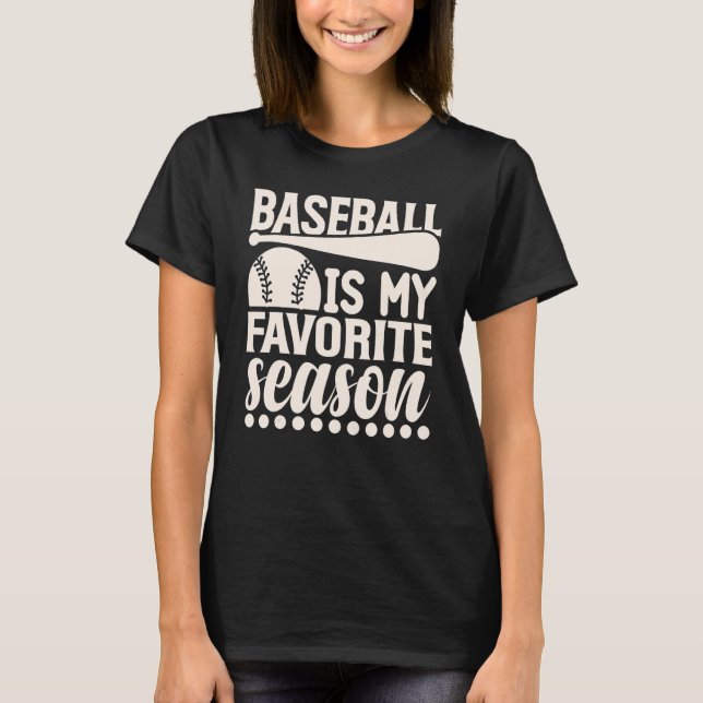 Camiseta El béisbol es mi deporte favorito para jugar conmi (Anverso)