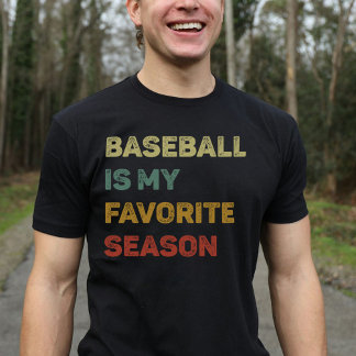 Camiseta El Béisbol Es Mi Retro De Temporada Favorito