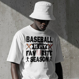 Camiseta El Béisbol Es Mi Temporada Favorita, El Famoso Béi