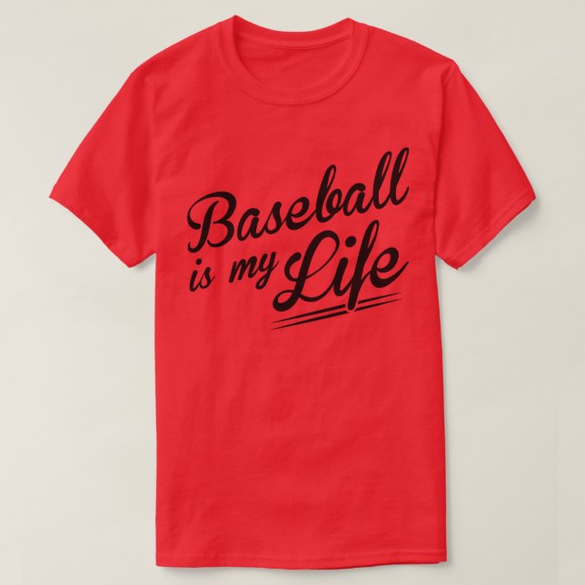 Camiseta El béisbol es mi vida (Diseño del anverso)