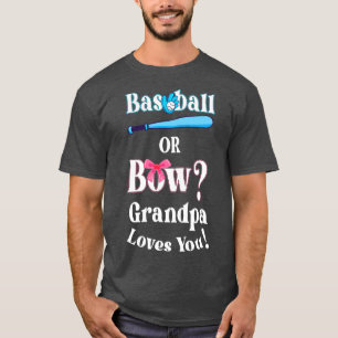 Camiseta El Béisbol Gracioso O El Abuelo Bow Te Ama