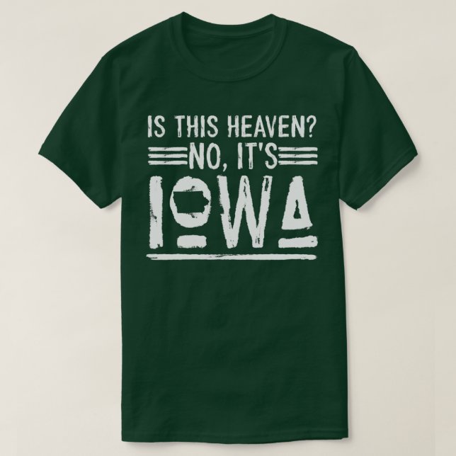 Camiseta El Béisbol Iowa Es Este Cielo No Es Iowa (Diseño del anverso)