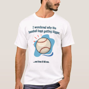 Camiseta el béisbol me golpeó