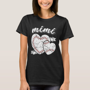 Camiseta El béisbol Mimi Heart Ball Guay Baseball Orgullo