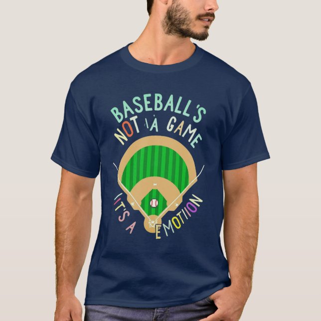Camiseta el béisbol no es un juego su emoción (Anverso)