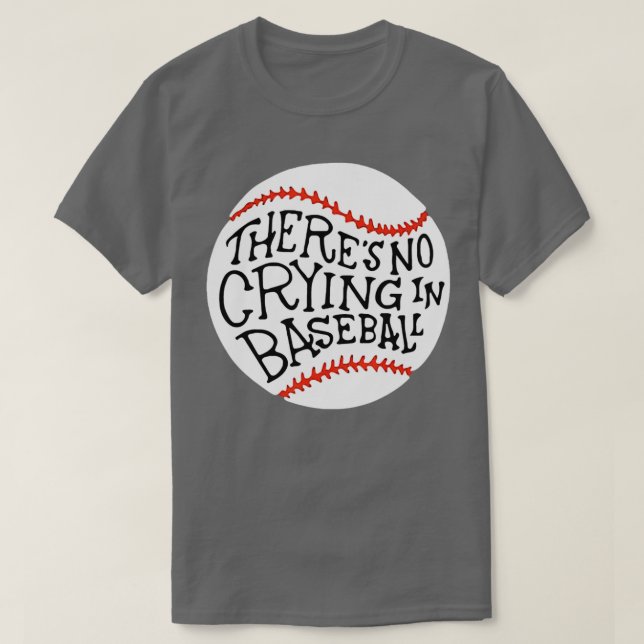 Camiseta El béisbol no está llorando (Diseño del anverso)