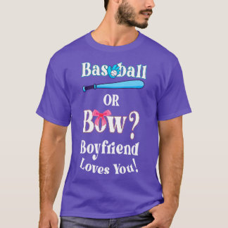 Camiseta El Béisbol O Bow Boyfriend Te Ama