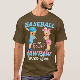 Camiseta El Béisbol O El Pawpaw De Boca Ama A Su Bebé Resca