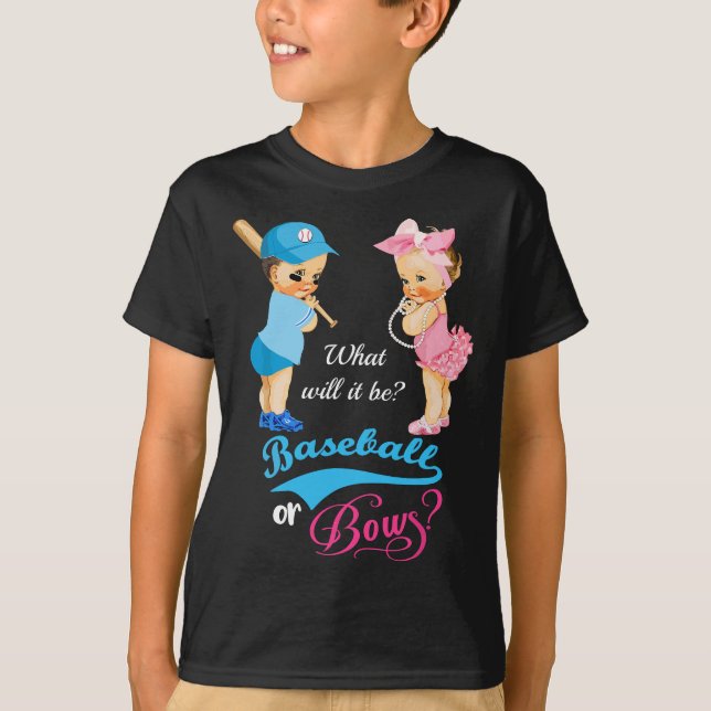 Camiseta El béisbol o las cerdas de sexo revelan (Anverso)