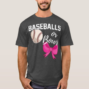 Camiseta El béisbol o los arcos divertidos de género revela