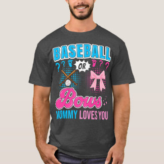 Camiseta El béisbol o los arcos mami tu género revelan