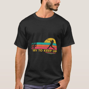 Camiseta El Béisbol Que Juego Como Un Intento De Mantener E