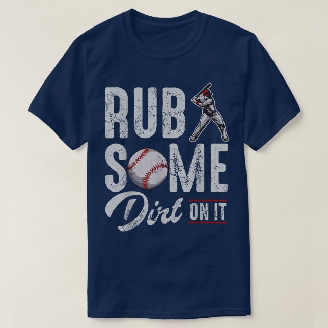 Camiseta El Béisbol Rasca Algo De Suciedad En Su Humor Dive (Diseño del anverso)