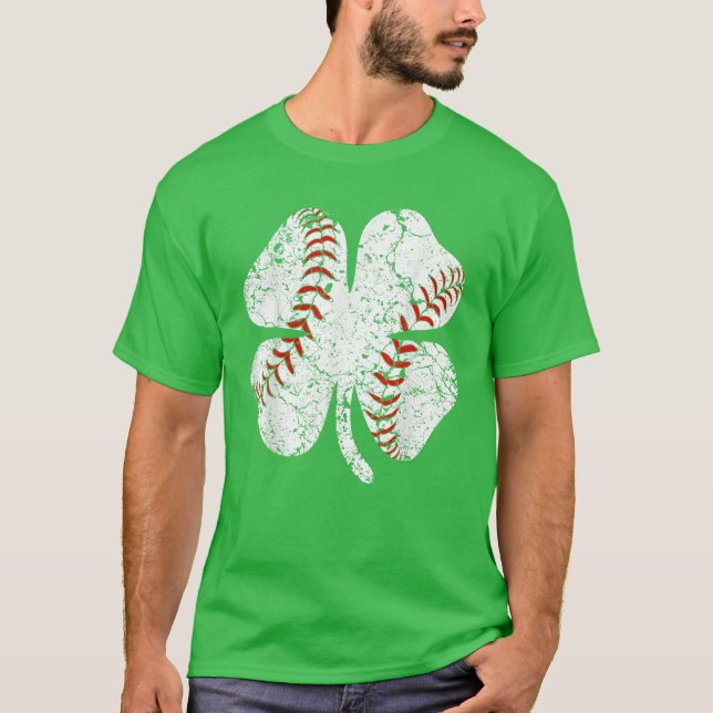 Camiseta El béisbol St Patricks Day Boys Hombres Catcher Sh (Anverso)