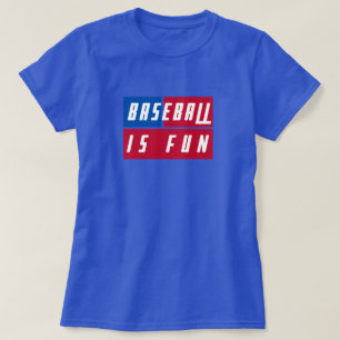 Camiseta El Béisbol Único Es Divertido Por Los Colores De B