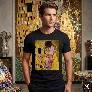 Camiseta El Beso de Gustav Klimt, Arte Antiguo Modernista