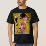 Camiseta El Beso de Gustav Klimt, Arte Antiguo Modernista<br><div class="desc">La pintura definitiva del amor,  un hermoso diseño para celebrar el Día de San Valentín.</div>