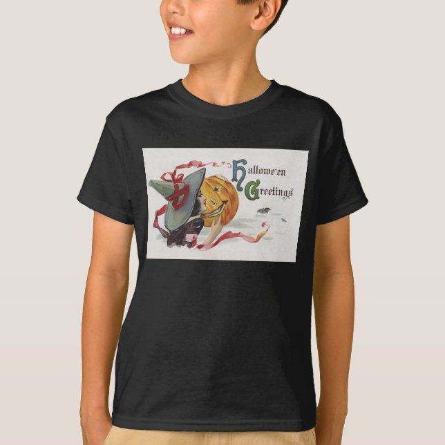 Camiseta El beso de la bruja: un Jack o Lantern en Hallowee (Anverso)