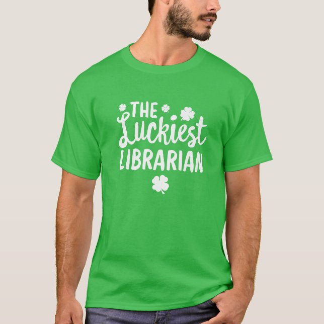 Camiseta El bibliotecario más afortunado de San Patricio (Anverso)