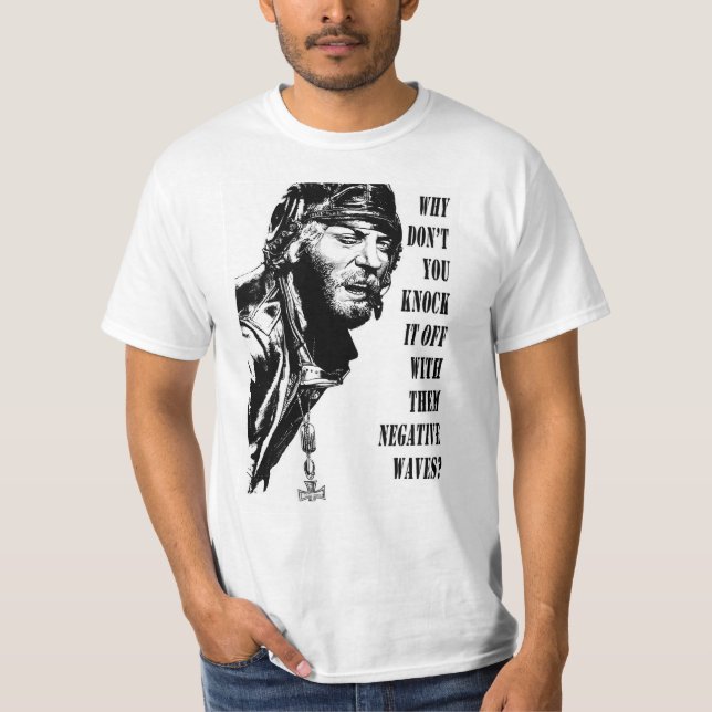 Camiseta El bicho raro dice (negro y el blanco) (Anverso)