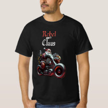 El biker festivo y caprichoso Santa Claus