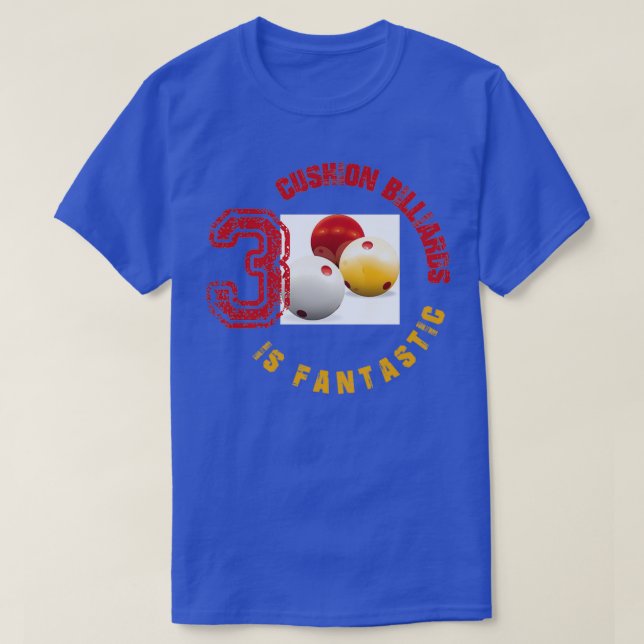 Camiseta El billar de 3 cojines es fantástico (Diseño del anverso)