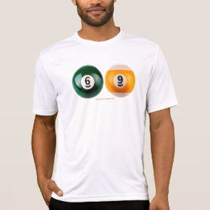 Camiseta El billar duro 69 de SlipperyJoe con una bola de b