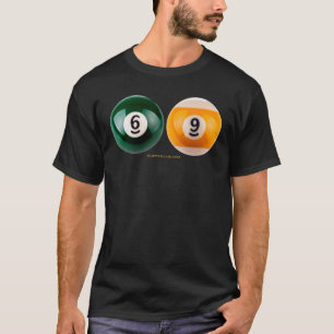 Camiseta El billar duro 69 de SlipperyJoe con una bola de b