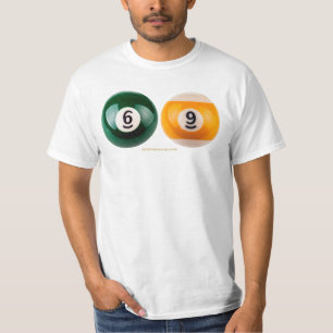 Camiseta El billar duro 69 de SlipperyJoe con una bola de b