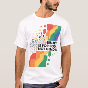 Camiseta El binario es para código, no para género.