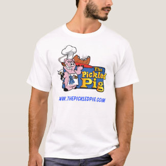 Camiseta El blanco básico conservado en vinagre T del cerdo