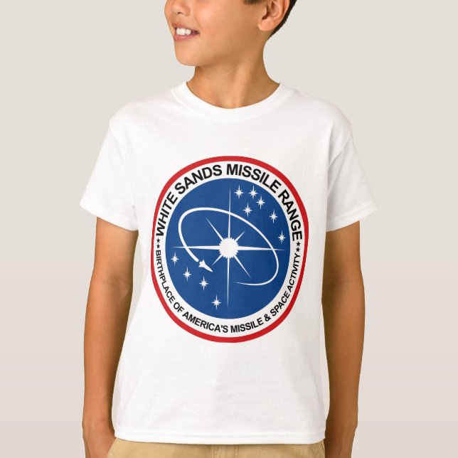 Camiseta El blanco enarena el emblema de la gama de misil (Anverso)