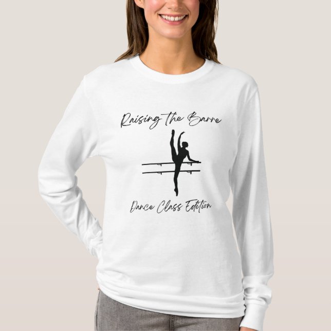 Camiseta El blanco y el negro elevando al profesor de danza (Anverso)