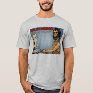 Camiseta El Blogging tan fácil incluso un hombre de las