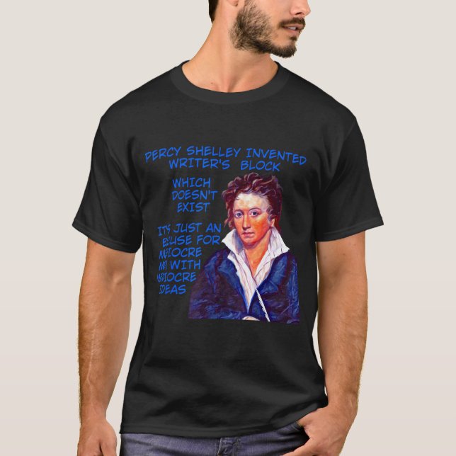 Camiseta El bloqueo de Percy Shelley (Anverso)