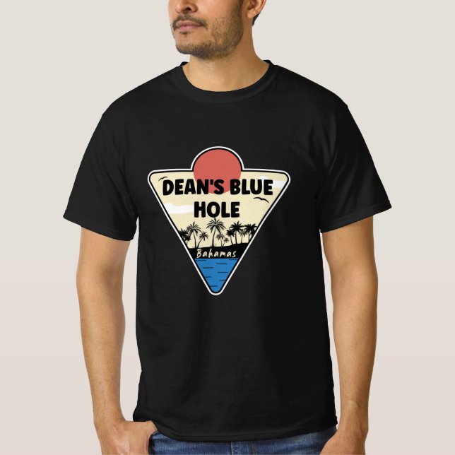 Camiseta El Blue Hole Bahamas Seashore de Dean (Anverso)