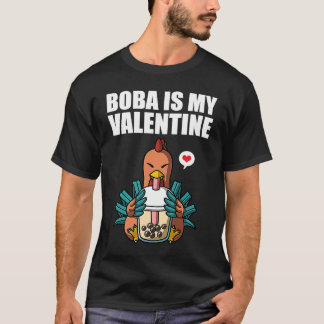 Camiseta El Boba Tea es mi anti San Valentín de pollo D