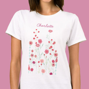 Camiseta El Boho de Flor Silvestre Personalizado