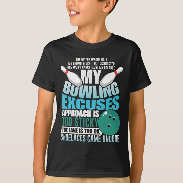 Camiseta El boliche expone el deporte de la huelga de bolic (Anverso)