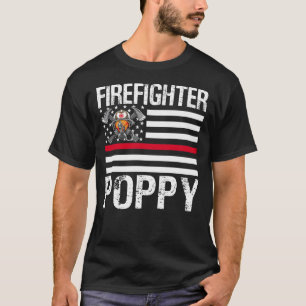 Camiseta El bombero apoya la delgada línea roja de la Fla d