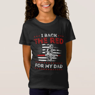 Camiseta El Bombero De Nuevo Rojo Para Mi Papá Es Una Hija