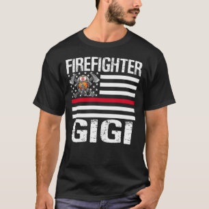 Camiseta El bombero GIGI apoya la delgada línea roja de la 