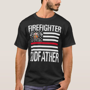 Camiseta El bombero GODFATHER apoya la delgada línea roja d